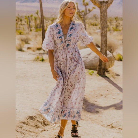 NWT Free People Lysette Maxi Dress - M - Picture 3 of 9